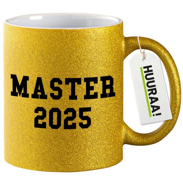 Glitzertasse Master 2025 Abschluss 330ml