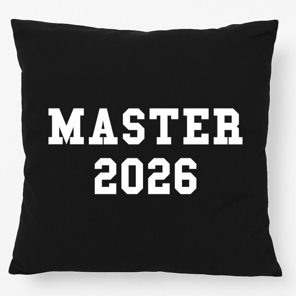 Kissen Master 2026 Abschluss 40x40cm