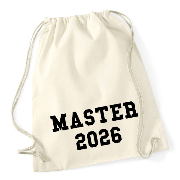 Turnbeutel Master 2026 Abschluss 12 Liter