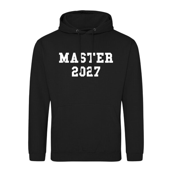 Unisex Hoodie Master 2027 Abschluss Größe S-3XL