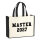 Jutetasche Master 2027 Abschluss 21 Liter Black