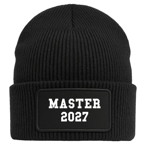 Beanie Master 2027 Abschluss Black Mütze