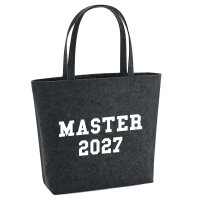 Filzshopper Master 2027 Abschluss 22 Liter Filztasche