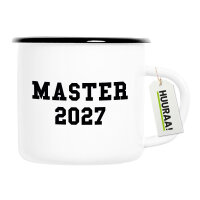 Emaille Tasse Master 2027 Abschluss 300ml Vintage Emaille...