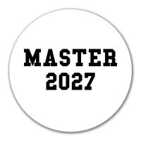 Aufkleber Master 2027 Abschluss 10cm Sticker