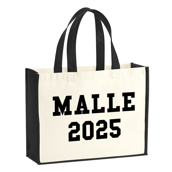 Jutetasche Malle 2025 Mallorca 21 Liter Black