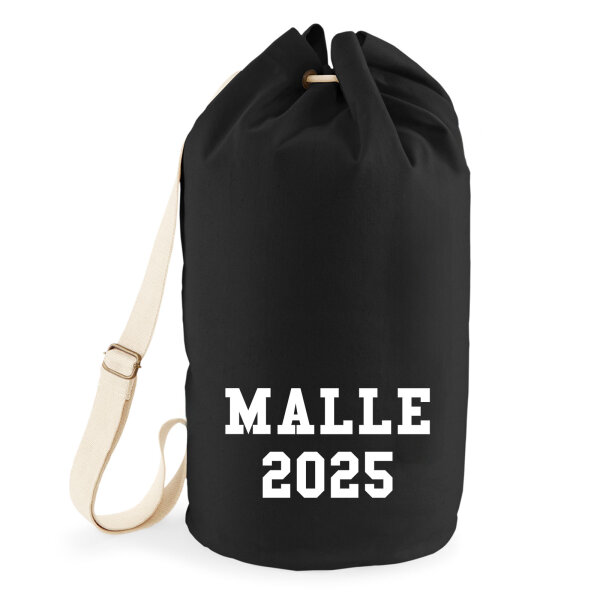 Seesack Malle 2025 Mallorca 20 Liter Rucksack Black
