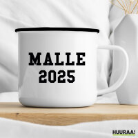 Emaille Tasse Malle 2025 Mallorca 300ml Vintage Emaille Becher