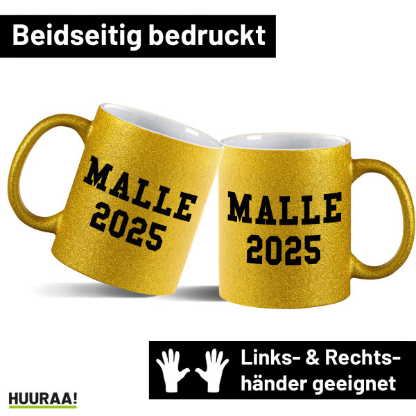 Glitzertasse Malle 2025 Mallorca 330ml