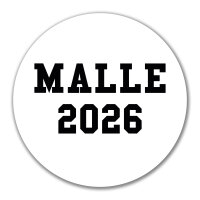 Aufkleber Malle 2026 Mallorca 10cm Sticker