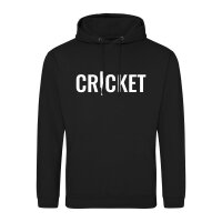 Unisex Hoodie Cricket Schriftzug Größe S-3XL