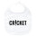 Baby Lätzchen Cricket Schriftzug
