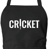 Schürze Cricket Schriftzug