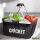 Einkaufskorb faltbar Cricket Schriftzug 20 Liter Tragekorb Black