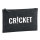Kulturbeutel Cricket Schriftzug 1 Liter Filz Charcoal Kosmetiktasche
