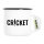 Emaille Tasse Cricket Schriftzug 300ml Vintage Emaille Becher