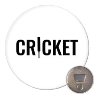 Magnet Cricket Schriftzug 59mm Kühlschrankmagnet...