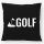 Kissen Golf Schriftzug 40x40cm