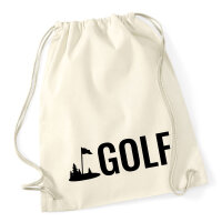 Turnbeutel Golf Schriftzug 12 Liter