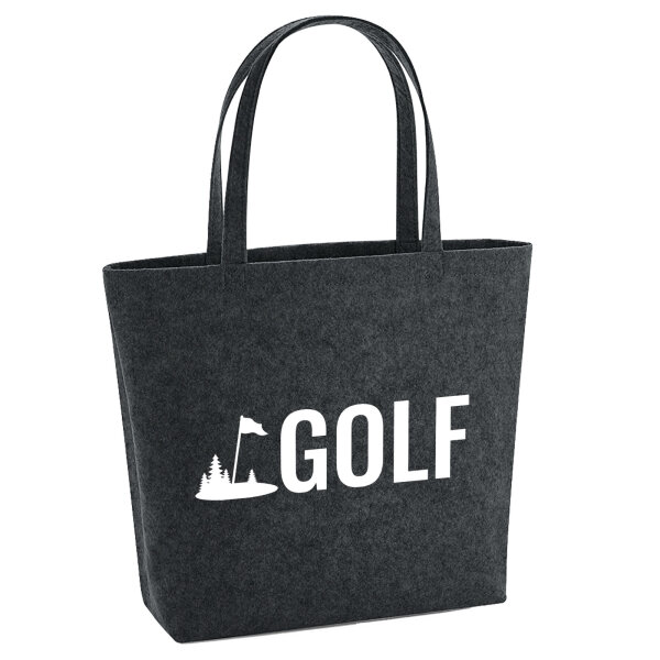 Filzshopper Golf Schriftzug 22 Liter Filztasche