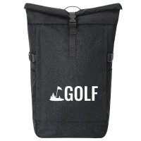 Kurierrucksack Golf Schriftzug 30-44 Liter Black Melange