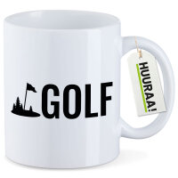 Kaffeetasse Golf Schriftzug 330ml