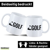 Kaffeetasse Golf Schriftzug 330ml