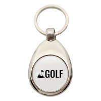 Schlüsselanhänger Golf Schriftzug