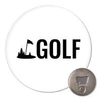 Magnet Golf Schriftzug 59mm Kühlschrankmagnet Flaschenöffner