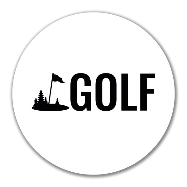 Aufkleber Golf Schriftzug 10cm Sticker