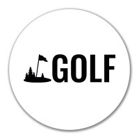 Aufkleber Golf Schriftzug 10cm Sticker