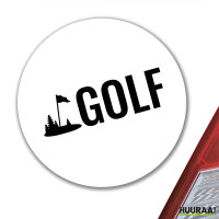 Aufkleber Golf Schriftzug 10cm Sticker