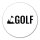 Aufkleber Golf Schriftzug 10cm Sticker