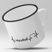 Emaille Tasse Handball Vintage 300ml