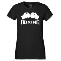 Damen T-Shirt Boxing Boxhandschuhe Größe XS-XXL