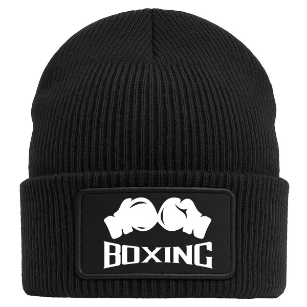 Beanie Boxing Boxhandschuhe Black Mütze