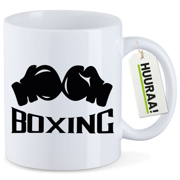 Kaffeetasse Boxing Boxhandschuhe 330ml