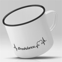 Emaille Tasse Breakdance Vintage 300ml