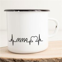 Emaille Tasse MMA Vintage 300ml