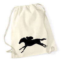 Turnbeutel Pferderennen Silhouette 12 Liter