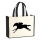 Jutetasche Pferderennen Silhouette 21 Liter Black