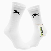 Socken Pferderennen Silhouette Größe 37/46 White Motiv Tennissocken