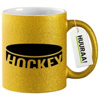Glitzertasse Hockey Puck 330ml