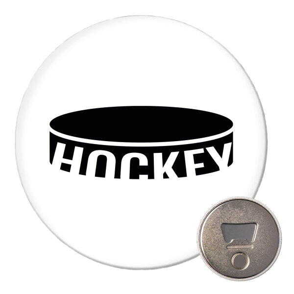Magnet Hockey Puck 59mm Kühlschrankmagnet Flaschenöffner
