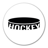 Aufkleber Hockey Puck 10cm Sticker