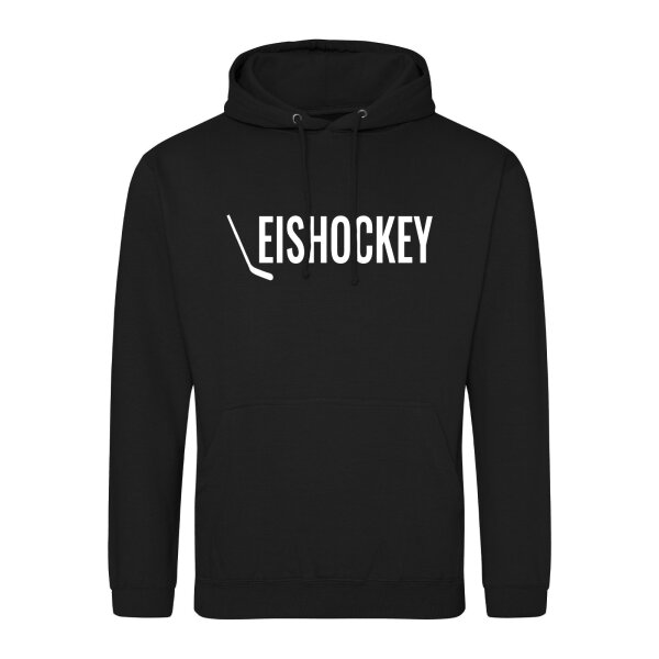 Unisex Hoodie Eishockey Hockey Größe S Deep Black