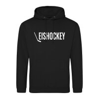 Unisex Hoodie Eishockey Hockey Größe S Deep Black