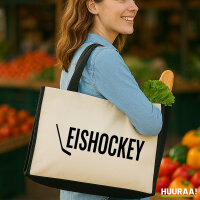 Jutetasche Eishockey Hockey 21 Liter Black