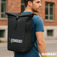 Kurierrucksack Eishockey Hockey 30-44 Liter Black Melange