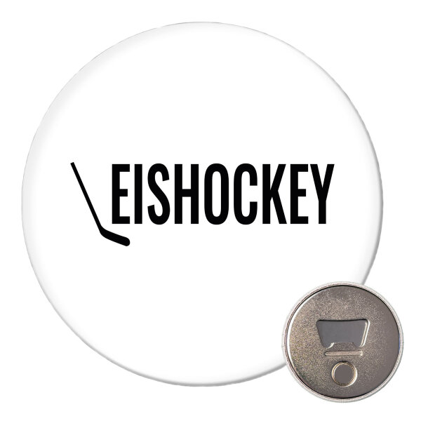 Magnet Eishockey Hockey 59mm Kühlschrankmagnet Flaschenöffner